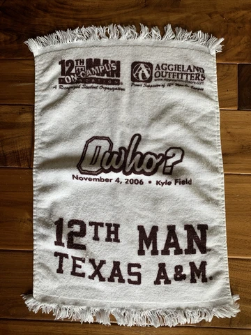 Texas A & M Aggies 12th Man Rally Towel OU Oklahoma Game 2006 Cover