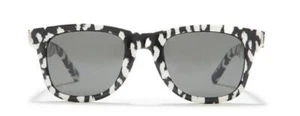 Gafas de sol YSL Saint Lauren blancas negras con estampado de guepardo - Imagen 1 de 5