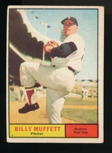 1961 Topps Baseball Card #16 Billy Muffett - Boston Red Sox - Picture 1 of 2