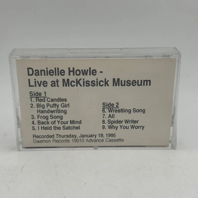 Danielle Howle – Live At McKissick Museum Cassette 1995 Indie Pop Advance PROMO - Image 1 of 4