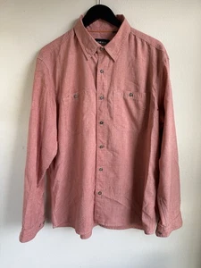 Camisa de Trabajo Orvis Para Hombre Grande Rosa Salmón Cambray Tech Logo Abotonado - Imagen 1 de 15