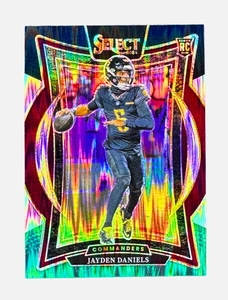 2024 Select JAYDEN DANIELS Rookie RC Green & Black Shock Prizm Concourse #26 🏈 - Bild 1 von 2