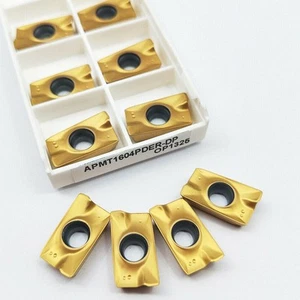 10PCS APMT1604PDER DP Indexable CNC Milling Cutter Carbide INSERT APKT1604 . - Picture 1 of 12