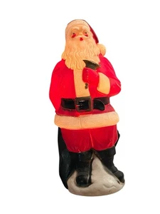 VTG 1969 EMPIRE BLOW MOLD SANTA CLAUS W/ BELL & SACK USA 19'' ILLUMINATED READ - Picture 1 of 11