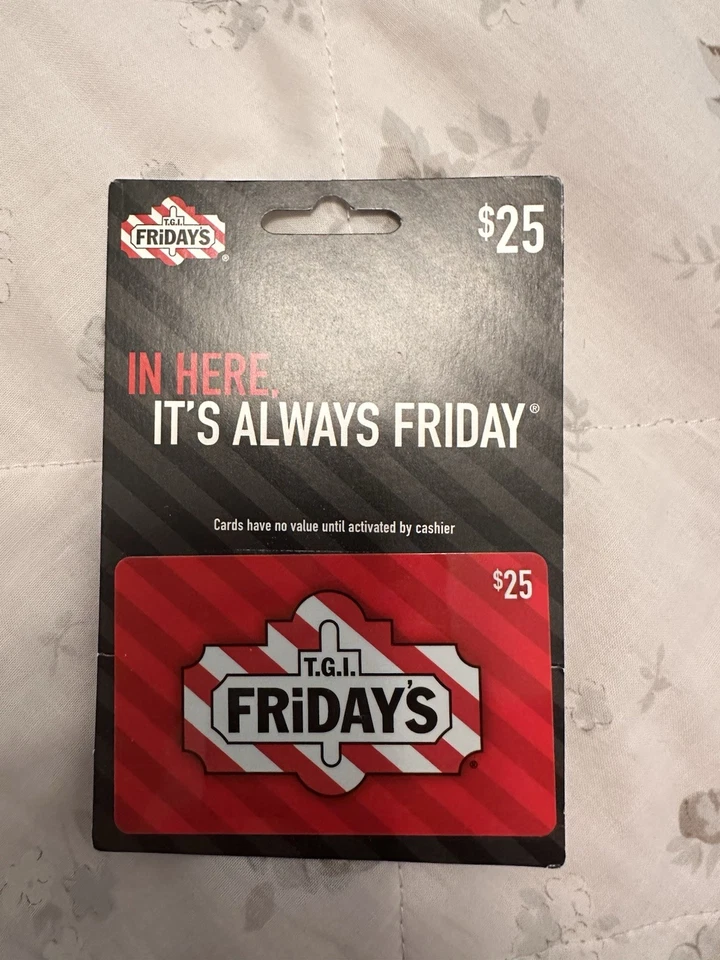 T.G.I. ПЯТНИЦЫ $25 ПОДАРОЧНАЯ КАРТА - Изображение 1 из 1