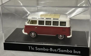 Modellauto Volkswagen Collection VW Samba Bus Bulli T1c Rot Camper - 1:43 - Bild 1 von 6