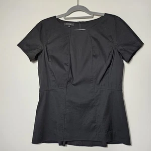 lafayette 148 new york Black Blouse Size 6 - Picture 1 of 12