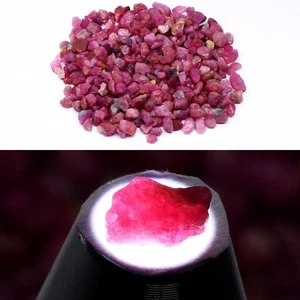 💎 Lote de 344 piezas de 100,87 quilates rubí rojo púrpura natural áspero - sin calefacción, gemas de Tanzania - Imagen 1 de 6