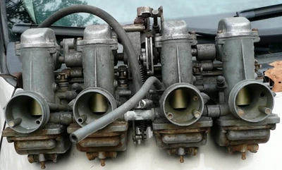 Suzuki  GS750  -  GS 750 - Mikuni Carburetors With New Intake Manifolds - Image 1 of 4