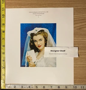 Marilyn Monroe Wedding Dress & Bible 1946 Scene Book Photograph - Picture 1 of 1