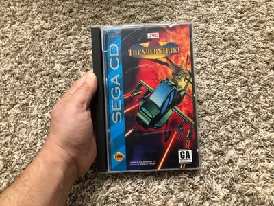 AH-3 Thunderstrike (Sega CD, 1993) CIB Complete W/ Reg Card Tested Minty Disc - Image 1 of 4