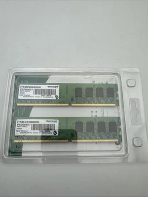 Patriot 8GB (2x4GB) DDR2-800 PC2-6400 CL6 Desktop RAM Kit PSD28G800K - Image 1 of 2