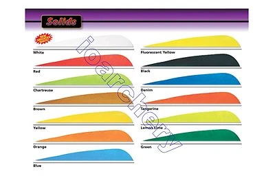 PLUMAS PARABÓLICAS 4" LW COLORES SÓLIDOS  Foto 1 de 2