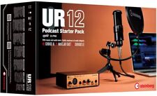 Steinberg UR12 Podcast Starter Pack Interface Mikrofon Stativ Popschutz Software
