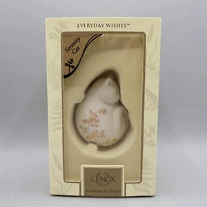 Lenox Serenity Cat Everyday Wishes Sleeping Kitty Figurine with box Kitten Gold - Picture 1 of 7