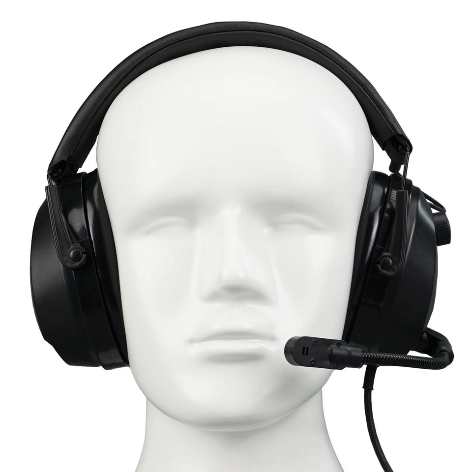 Retevis EHK012 Over-the-Head Noise Reduction Headset Kenwood 2Pin Headphones