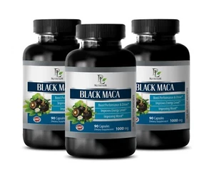 sexual desire nature performance boost - BLACK MACA - brain enhancement 3 BOTTLE - Picture 1 of 12