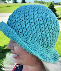 Crochet Alpine Sun Hat Adult Size PATTERN ONLY - Picture 1 of 5