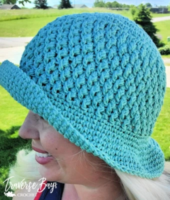 Crochet Alpine Sun Hat Adult Size PATTERN ONLY - Image 1 of 4