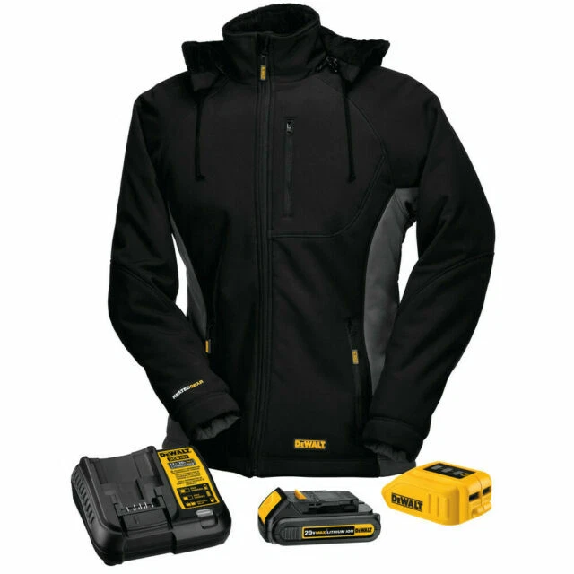 DeWalt Battery Heated Women's Hooded Jacket - Black