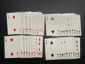 Pokemon Charizard RED Playing Cards Poker Deck 1998 Nintendo Number Cards Only - Picture 1 of 3