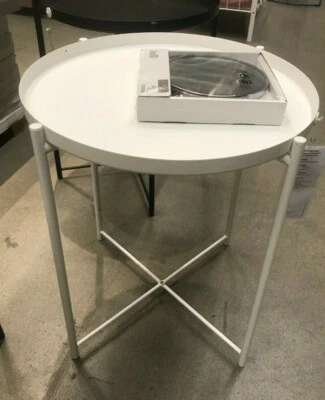 IKEA GLADOM Tabletttisch Beistelltisch Weiß 45x53 cm Wohnzimmertisch Tisch NEU* - Bild 1 von 2