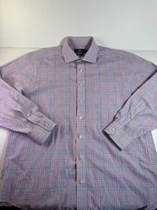 Vineyard Vines Button Down Shirt Mens Large 48”c Pink Plaid Cooper Long Sleeve - Picture 1 of 9