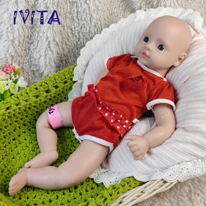 IVITA 18'' Reborn Baby Girl Newborn Full Body Silicone Doll Toddler Gift - Picture 1 of 8