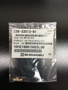 Shimadzu REF 228-33513-91 | FERRULE 1.6F PEEK 3PCS SET | 10H2168015025L00 - Picture 1 of 24