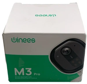 Winees M3+ 4MP Indoor/Outdoor Home Security Camera White with 4CCT Spotlight - Picture 1 of 7