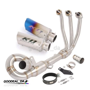 Complete System For CF-Moto 675SR 675SS 2025 2024 Exhaust Muffler Front Pipe 2'' - Picture 1 of 12