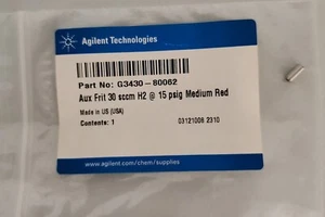 NEW Agilent G3430-80062 Aux Frit 30 sccm H2 @ 15 psig Medium Med Red - Picture 1 of 1