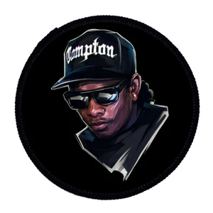 Parche Impreso Circular - Fácil Esbozo E Hip Hop Costura Insignia en 3 Tamaños - Imagen 1 de 1