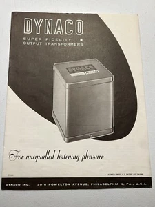 Dynaco A-420 Output Transformer Brochure Schematics Booklet Original OEM Genuine - Picture 1 of 3