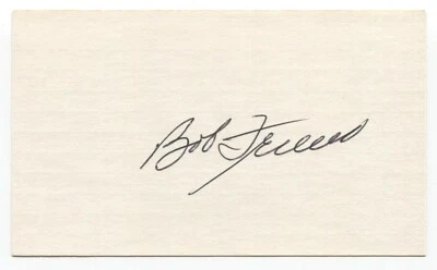 Bob Friend Signed 3x5 Index Card Baseball Autographed Signature - Image 1 of 2