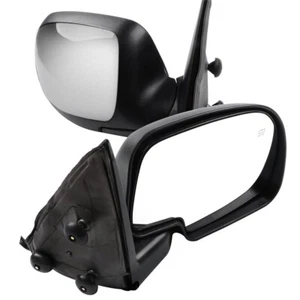 Pair Heated Power Side View Mirrors Chrome Truck For 99-02 GMC Sierra 1500 - Foto 1 di 10