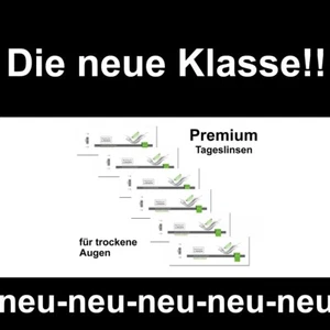 Premium Linsen biokompatible Tageslinsen 5er/30er/90er/180er für trockene Augen - Bild 1 von 13
