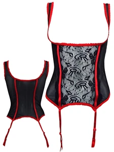 Ann Summers Sexy Sissy Wear Your Own Bra Lace Suspender Basque S 8 10 M 12 14 - Picture 1 of 6