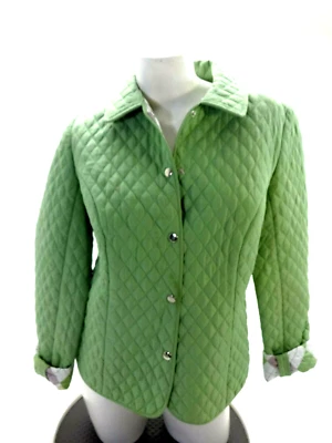 CHAQUETA ACOLCHADA BRIGGS NEW YORK MUJER VERDE A PRESIÓN FRONTAL TALLA M Foto 1 de 4