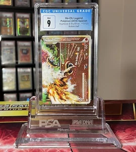 Ho-Oh Legend Full Art Holo 111/123 *Spanish Pokemon HGSS Bottom CGC 9 MINT PSA - Picture 1 of 3