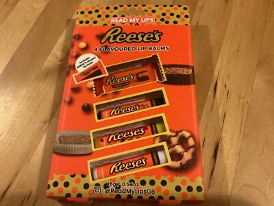REESE'S BNIB New Sealed Reese’s Lip Balm Collection - 4g x 4 - Peanut Butter Cup Pieces