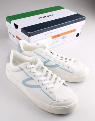 Tretorn “Servir” Mujer Blanco Azul 7.5 8 8.5 9 Memoria Espuma Plantilla - Imagen 1 de 4