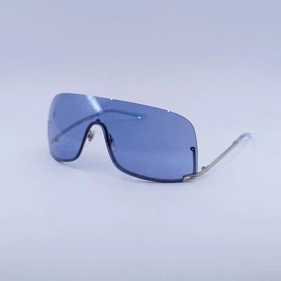 Nuevo Espejo Gucci GG1560S 003 Plateado/Azul con Patrón Plata GG 99-1-115 Cantado... Foto 1 de 4