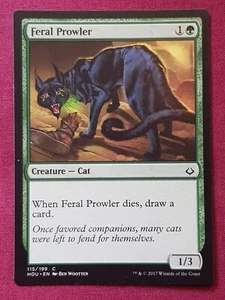 Magic The Gathering HOUR OF DEVASTATION FERAL PROWLER green card MTG - Picture 1 of 2