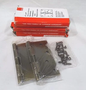 Hager 4x4 door hinge set of 2 model 033197 ( 10,16 cm x 10,16 cm ) 3 boxes - Picture 1 of 4