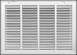 Griglia filtro aria ritorno acciaio bianco 25"wx12"h sfiato fisso cerniera HVAC coperchio condotto - Foto 1 di 7