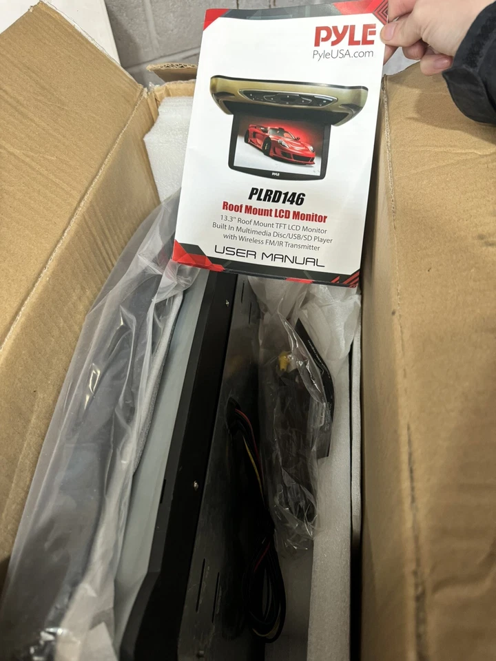 PLRD146 - 13.3'' Car Overhead Monitor With Cd/Dvd - Image 1 of 3