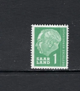 SAAR 1957 1 fr PRESIDENTE THEODOR HEUSS SC 263 montado sin montar o nunca montado - Imagen 1 de 1
