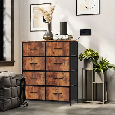 8 Drawers Dresser for Bedroom Fabric Storage Tower Organizer Chest of Drawers - Image 1 of 4