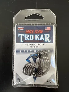 Eagle Claw Trokar Inline Circle Hook - Saltwater Fishing TK619i-6/0 - 6 pk - Picture 1 of 2